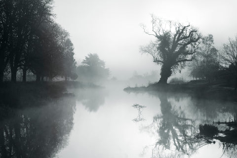 Misty morning, Hever Castle, Kent -